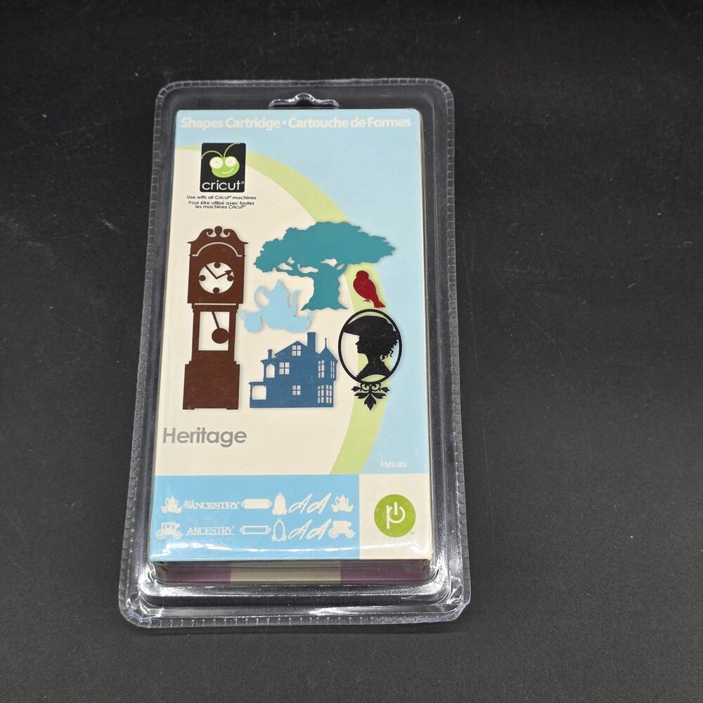 Cricut Heritage Die Cutting Cartridge for Cricut Shapes 100 Images w/Overlay